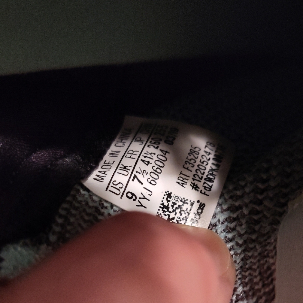 Adidas Women's Mint and Gray Sneakers - Picture 6 of 6